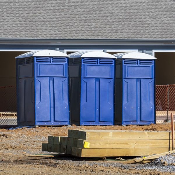 how can i report damages or issues with the porta potties during my rental period in Derby Colorado